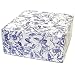 Blue Toile - Set of 4 Two Piece Gift Boxes (8" x 8" x 3.5")