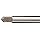 Alvord Polk 155-S-04 High-Speed Steel Taper Pin Reamer Set, Straight Flute, Uncoated Finish, 7-Piece, 7/0 - #0 Taper Pin Sizes in Wood Case