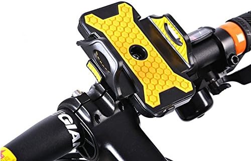 Bike Mount Holder Cradle for iPhone 6 6+ 5 5S 5C 4 4S iPod Touch Galaxy S5 S4 S3 (Black&amp;Yellow)