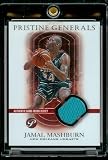 2003-04 Topps Pristine Generals Jamal Mashburn Jersey New Orleans Hornets Basketball Card - Mint Condition - Shipped In Protective Display Case!