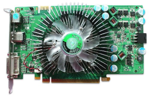 Point of View Nvidia GeForce GF9600GT Grafikkarte (PCI-E, 1024MB GDDR3 Speicher, Dual DVI-I, TV-Out, 1 GPU)