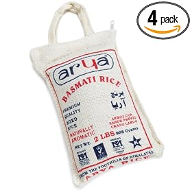 Arya Supreme Quality Basmati Rice, 2-Pound Bags (Pack of 4)