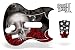 Guitar Hero I & II Faceplate Skin for Playstation 2 - Skulls Black