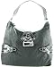 Apparel : Guess Diamond G Large Shoulder Sack in Coal (Black)
