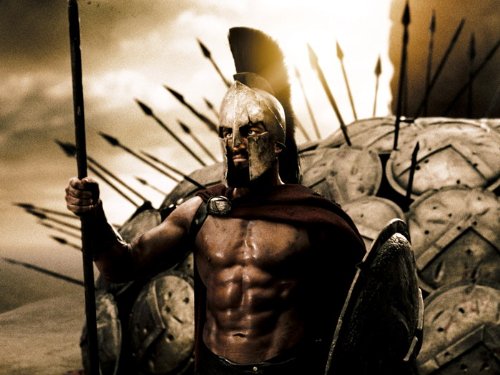 D8781 King Leonidas 300 Spartans Shields Movie 32x24 Print POSTER