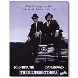 Nostalgic The Blues Brothers Tin Sign : Mission From God