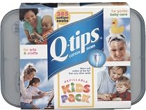 Q-tips Cotton Swabs Refillable Kids Vanity Pack 285 Cotton Swabs