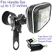 ChargerCity Water Resistant XL Bike Motorcycle Mount Kit (up to 1.5" Handle Bar) for Garmin Nuvi 200 200W 205 205W 250 250W 255 255W 255WT 260 260W 265 265W 270 270w 275t 285 285W 500 550 600 610 650 660 670 680 750 755 760 765 770 785 850 855 880 885 1200 1250 1260 1300 1350 1370 1390 GPS Navigators. Water Resistant case will offer protection against dust and light rain/water spills. **Include Free Micro SD Memory Card Reader & ChargerCity Manufacture Direct Replacement Warranty**