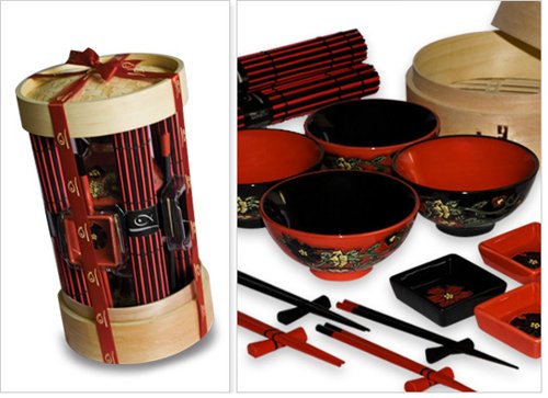 External hard drive:Ancestry Cookery 18 Piece Chinese Dining Set with Steamer for Four