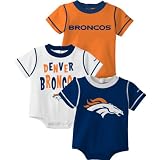 Reebok Denver Broncos Newborn 3 Pc. Creeper Set 0-3 Months