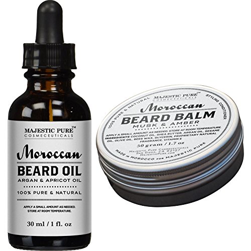Majestic pure all natural beard balm & beard oil se…