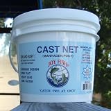 Joy Fish Deluxe Manhaden Cast Net: 5/8 Sq. Mesh (Available 5ft-12ft)
