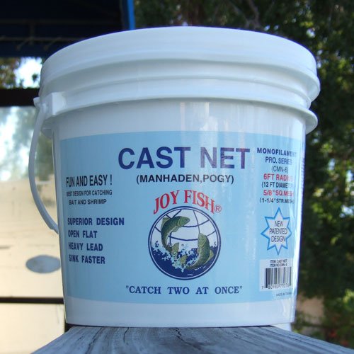 Joy Fish Deluxe Manhaden Cast Net: 5/8