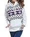 POGTMM Women's Long Sleeve Geometric Print Fleece Pullover Hoodied Sweatshirt Tops