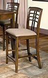 Rich Walnut Counter Height Chair (Set of 2) by Coaster Furniture