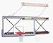 Side-Fold Wall Mount Basketball System with 42 x 72 Glass Backboard and 6-9' Foot Extension