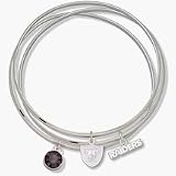 Oakland Raiders Gold Plated Triple Bangle Bracelet