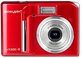 Easypix V931-R Digitalkamera (9 Megapixel, 3-fach optischer Zoom, 6,1 cm Display) rot