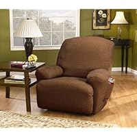 Stretch Sullivan Recliner Slipcover - Brown