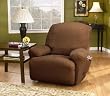 Stretch Sullivan Recliner Slipcover - Brown