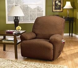 Stretch Sullivan Recliner Slipcover - Brown