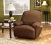 Stretch Sullivan Recliner Slipcover - Brown