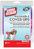 Simple Solution Washable Diaper Cover-Ups, Small, "Colors May Vary", Pink/Purple or Blue/Black, 2 Pack