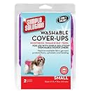 Simple Solution Washable Diaper Cover-Ups, Small, "Colors May Vary", Pink/Purple or Blue/Black, 2 Pack