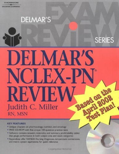 By Judith C. Judith C. Miller RN MSN Miller Delmar's NCLEX-PN Review (Delmar's Exam Review Series) (1st Frist Edition) [Paperback]