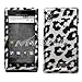 Black and Silver Leopard Animal Skin Design Snap-On Cover Hard Case Cell Phone Protector for Motorola Droid A855