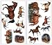 Kentucky WILD HORSES - Peel and Stick - 24 Wall Stickers Stickup