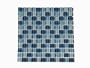 Interceramic INSBG1X1ARC Shimmer Blends Glass Mosaic Tile, 1-by-1-Inch Tile on a 12-by-12-Inch Mosaic Mesh, Arctic Gloss