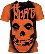 Men's The Misfits Stencil Skull Big Print Subway T-shirt