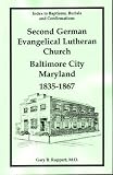 Index to Baptisms, Burials and Confirmations, Second German Evangelical Lutheran Church, Baltimore C