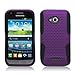 Aimo Wireless SAML300PCPA014 Hybrid Armor Cheeze Case for Samsung Galaxy Victory 4G LTE L300 - Retail Packaging - Black/Purple