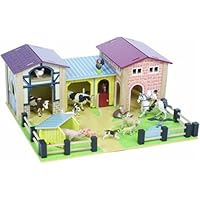 The Farmyard - Wood Farm and Barn Set