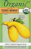 Ferry-Morse 3203 Organic Squash Seeds, Early Yellow Summer Crookneck (5 Gram Packet)