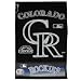Colorado Rockies Black Woven Jacquard Golf Towel