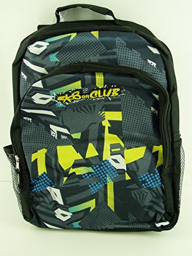 Sk8er Club Two Strap Back Pack Grey with Multi Color Design
