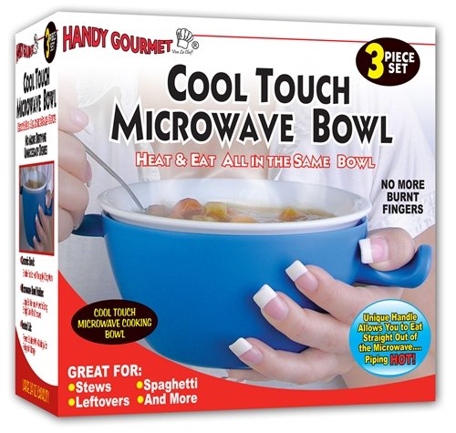 Cool Touch Microwave Bowl 3 Piece Set