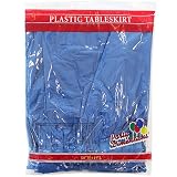 Blue Plastic Table Skirt 29