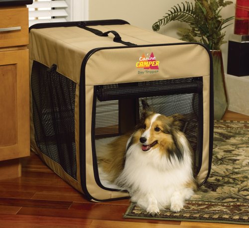 Childrens Toyshop  Pet Supplies : Midwest Canine Camper Day Tripper Portable Soft-Sided Folding Tent Crate, 30-Inch