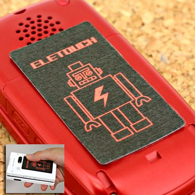 Cover image : 携帯に貼ってチョッと触って抹殺静電気★静電気除去シール♪エレタッチ(ロボット)DD02068