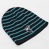 Famous Stars and Straps - Linear Beanie Beanie in Black/Turquoise