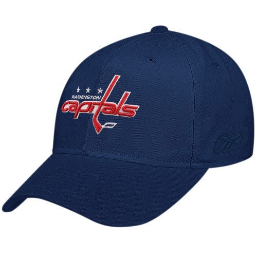 Reebok Washington Capitals Navy Blue Classic Logo Adjustable Hat
