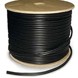 1000 Ft Rg59 Siamese Cable Cctv Video Power 95% Black