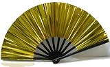Reversible Mylar Fan in Gold and Silver
