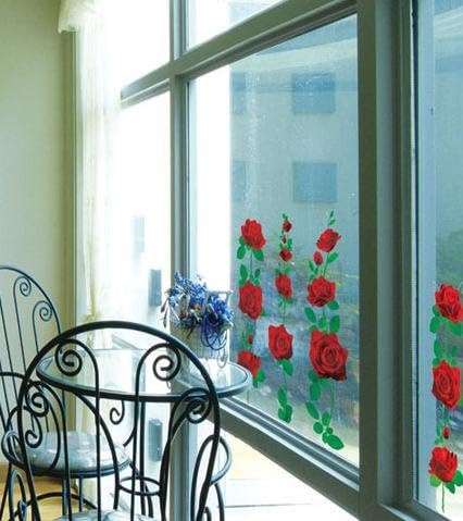 RED ROSE Wall Paper Home Wall Decor Sticker SS-58201
