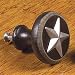 Set of 6 black STAR Drawer PULLS Cabinet handle KNOBS