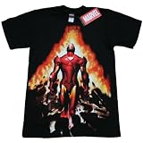  : MARVEL IRON MAN "BLAZING SALVATION" BLACK TEE Licensed